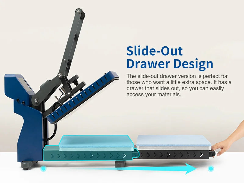 Best Sub Auto Release - Pull-Out Style Drawer Heat Press 15.7" x 19.7" - Joto Imaging Supplies Canada